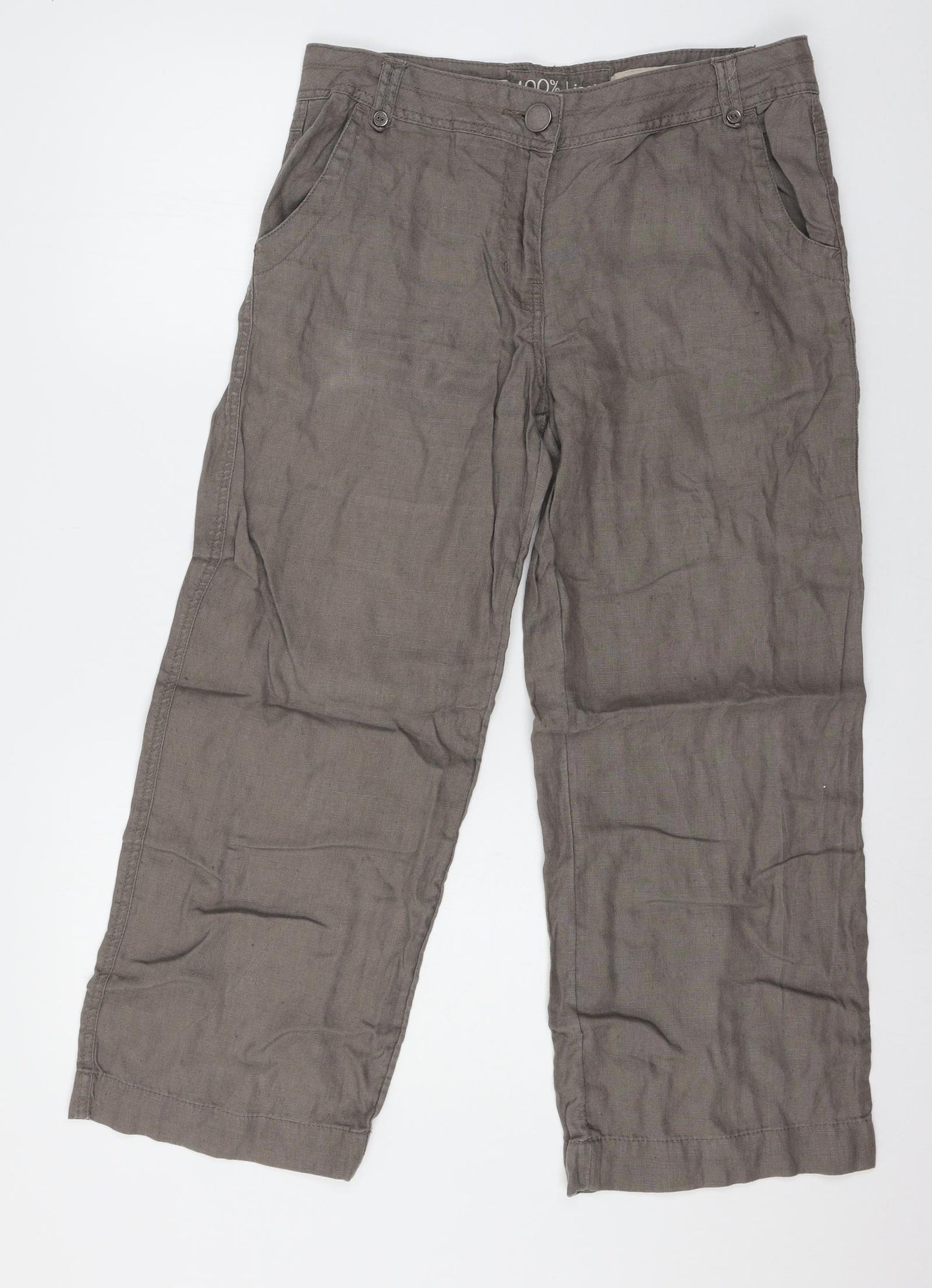 George Womens Brown   Trousers  Size 12 L24 in