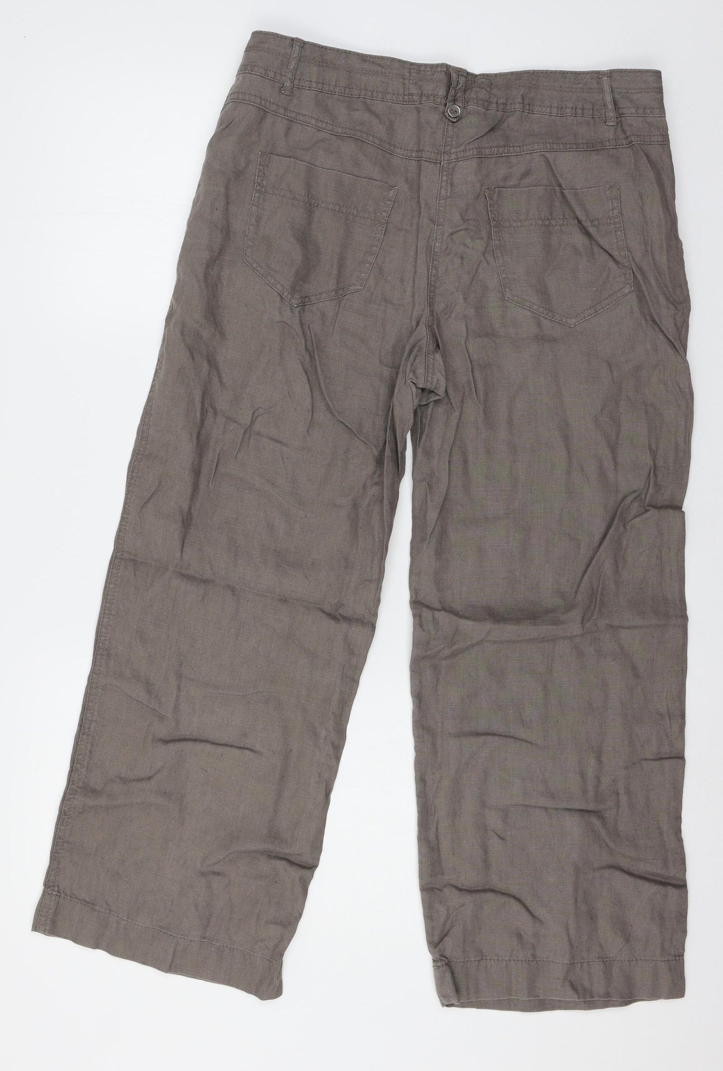 George Womens Brown   Trousers  Size 12 L24 in