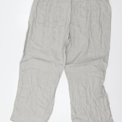 Marks and Spencer Womens Grey   Trousers  Size 18 L26 in