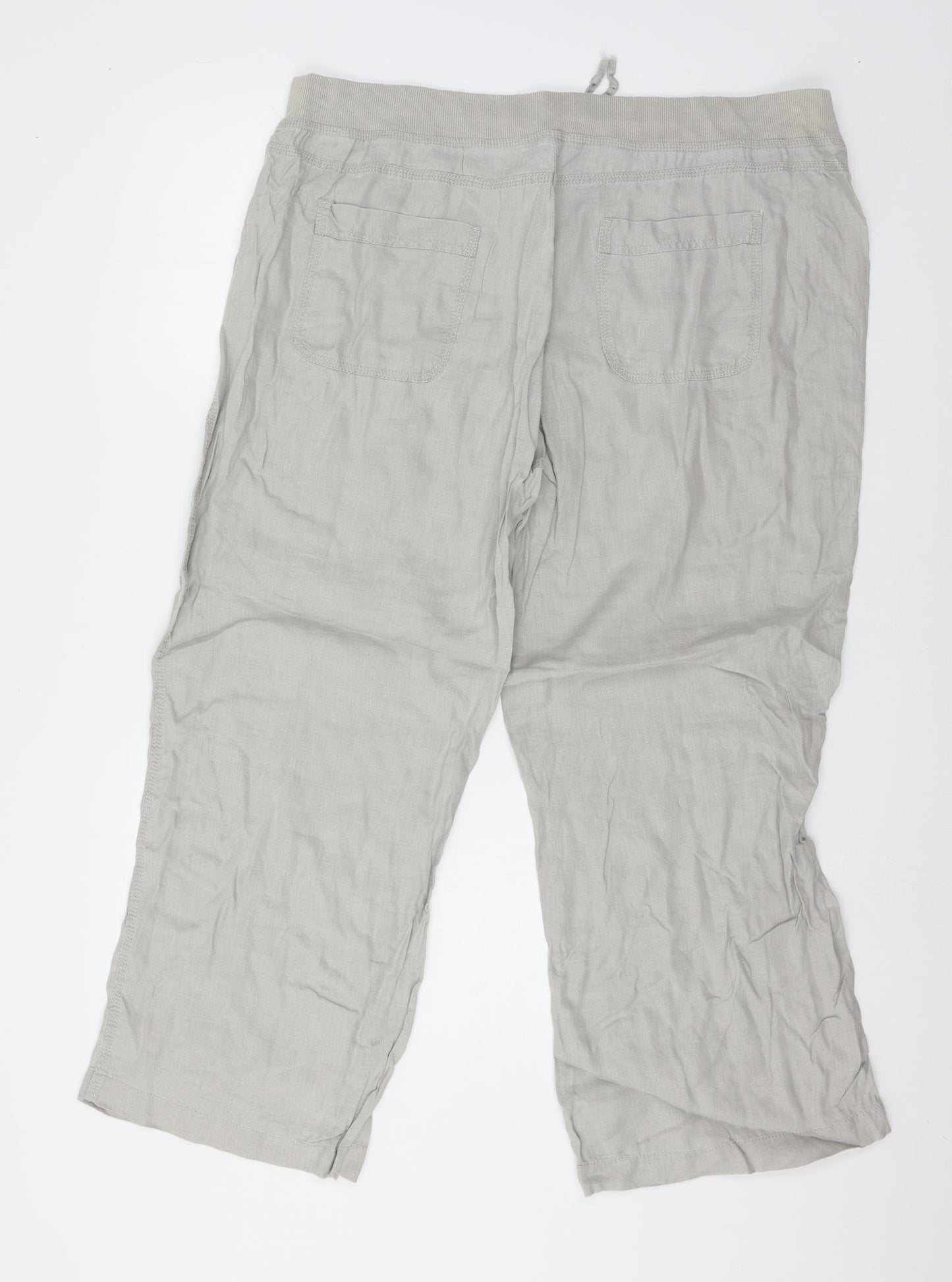 Marks and Spencer Womens Grey   Trousers  Size 18 L26 in