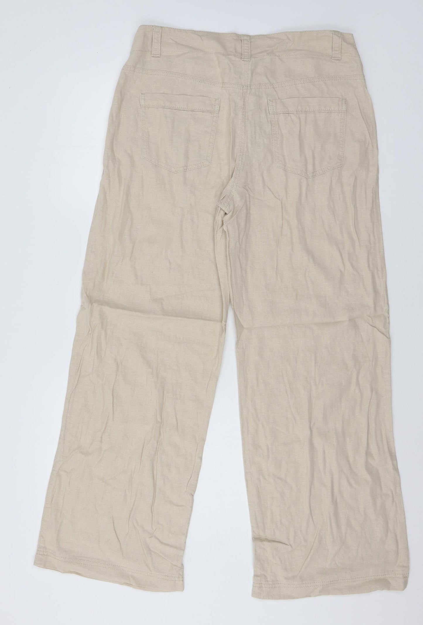 Marks and Spencer Womens Beige   Trousers  Size 14 L29 in