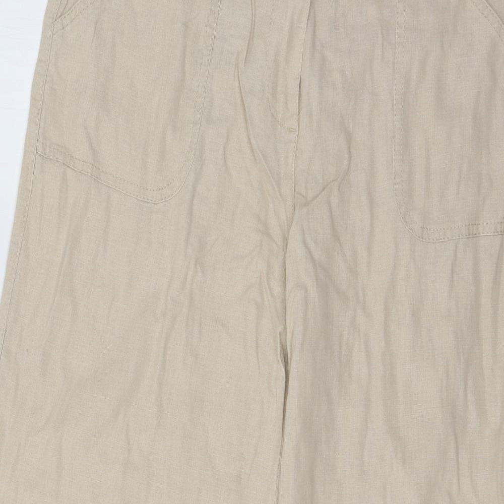 Marks and Spencer Womens Beige   Trousers  Size 14 L29 in