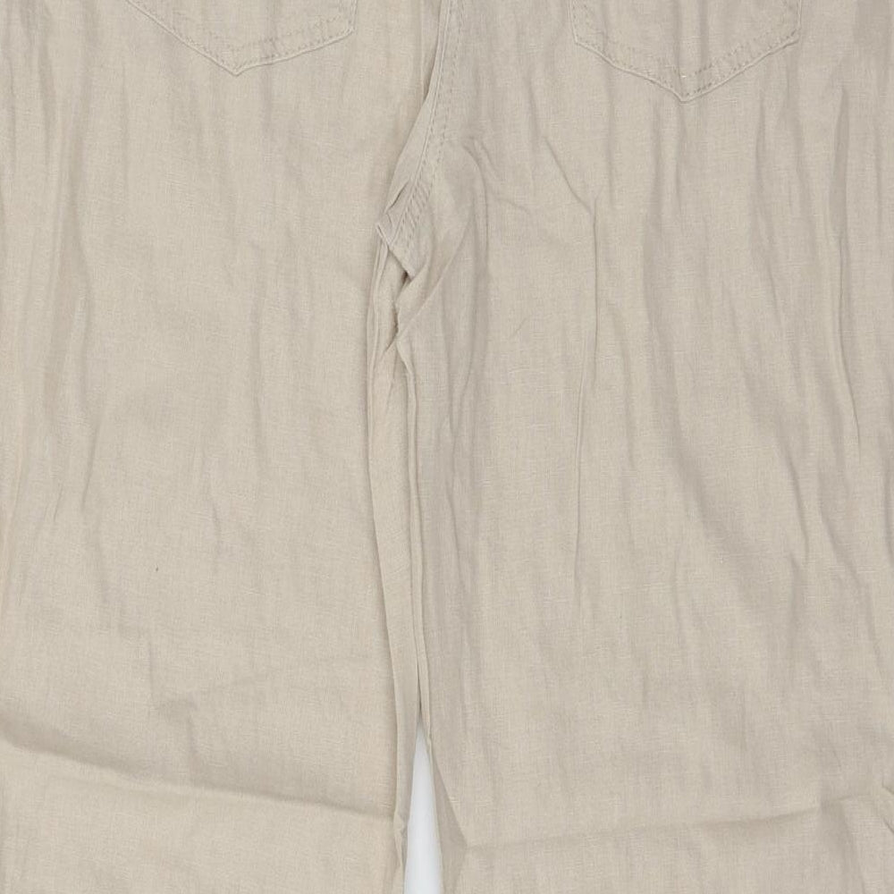 Marks and Spencer Womens Beige   Trousers  Size 14 L29 in