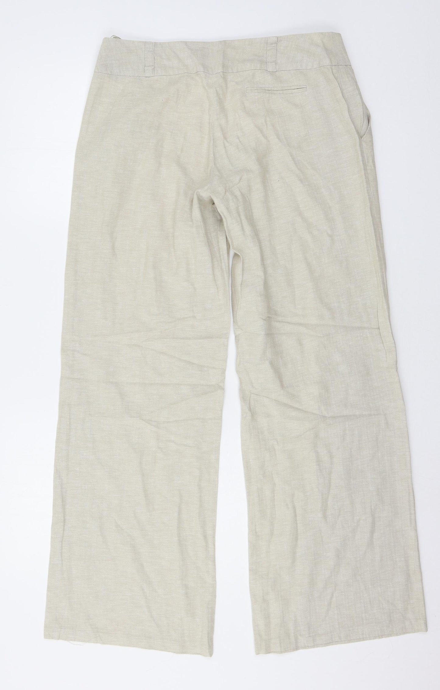 F&F Womens Ivory   Trousers  Size 12 L30 in