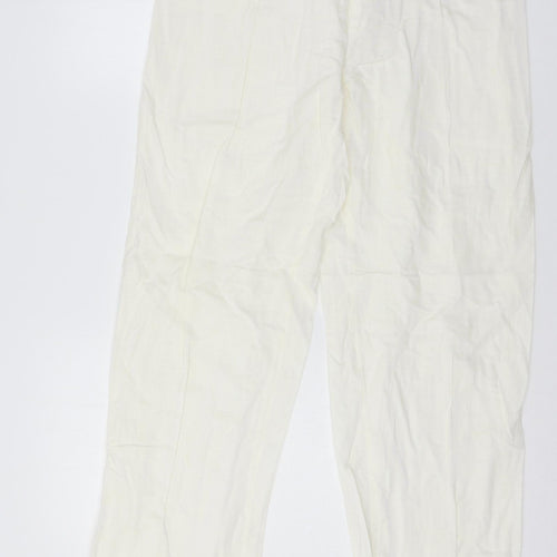 Roberto Naldi Womens Ivory   Trousers  Size 14 L29 in