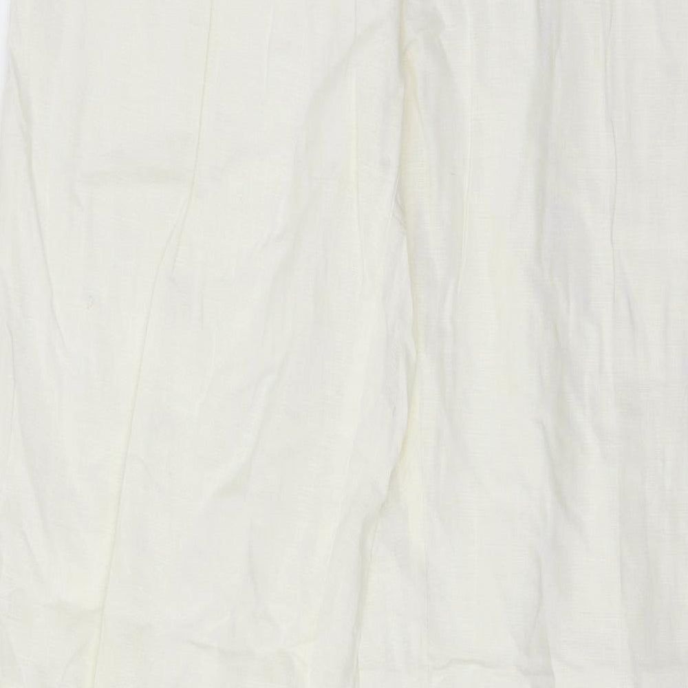 Roberto Naldi Womens Ivory   Trousers  Size 14 L29 in