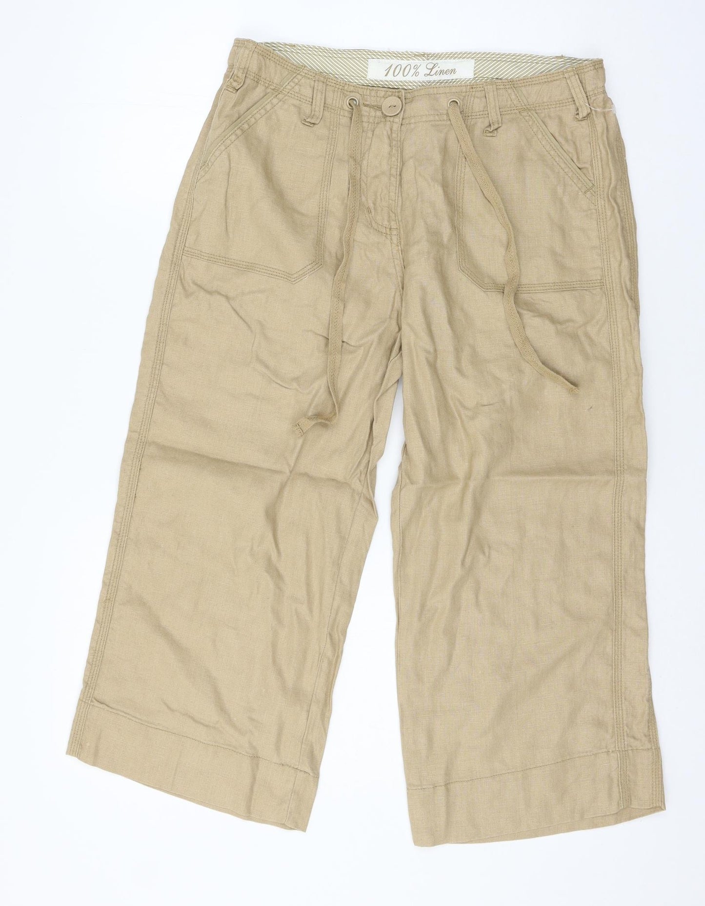 George Womens Brown   Cropped Trousers Size 12 L21 in