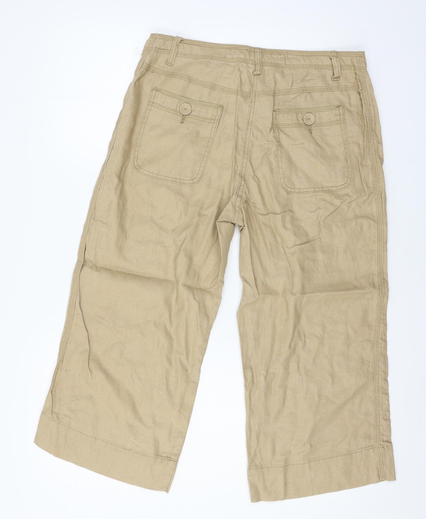 George Womens Brown   Cropped Trousers Size 12 L21 in