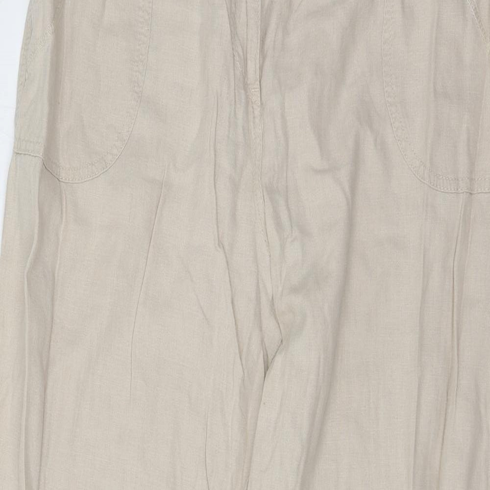 Marks and Spencer Womens Beige   Trousers  Size 18 L31 in