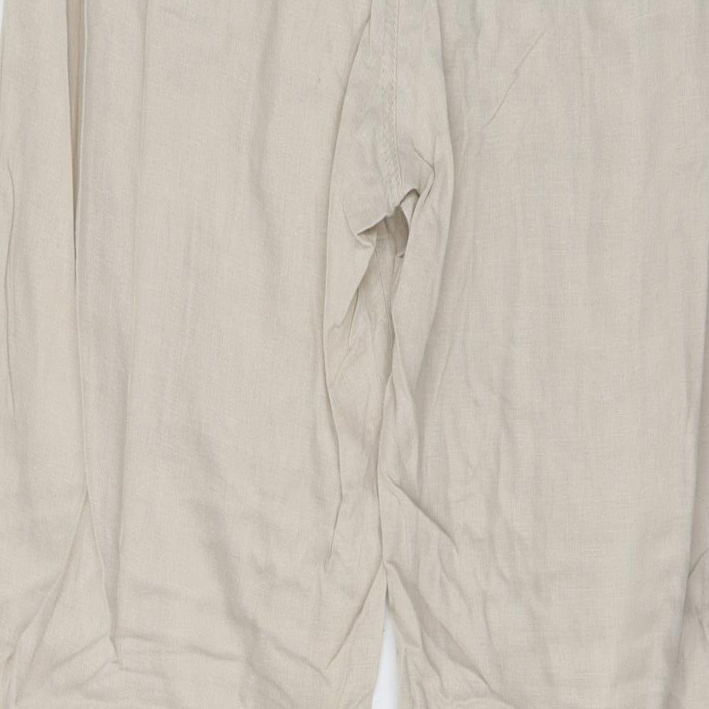 Marks and Spencer Womens Beige   Trousers  Size 18 L31 in