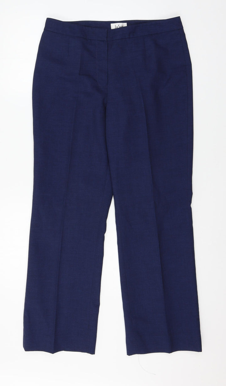 Le Suit Womens Blue   Trousers  Size 8 L29 in