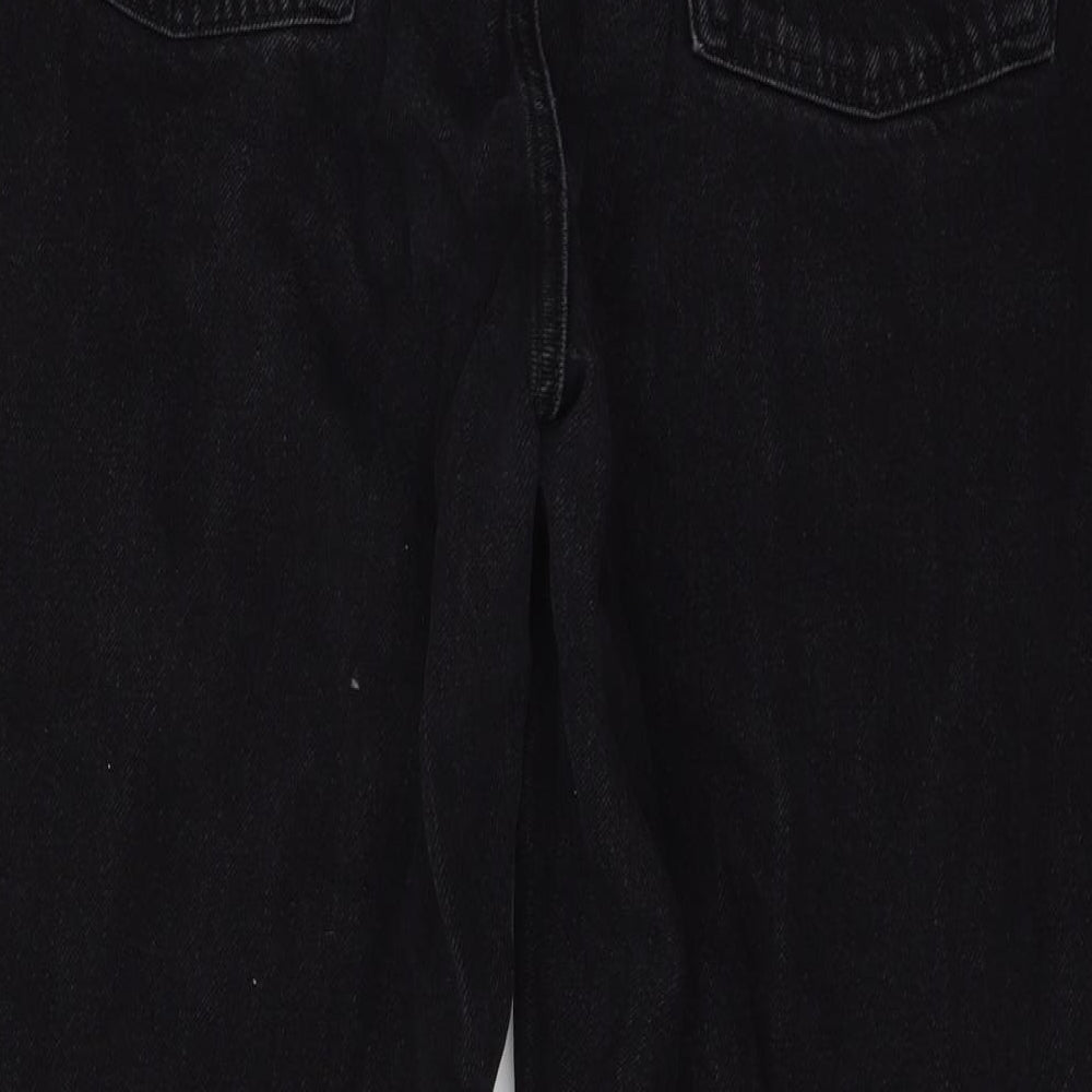 Denim & Co. Womens Black  Denim Mom Jeans Size 18 L27 in