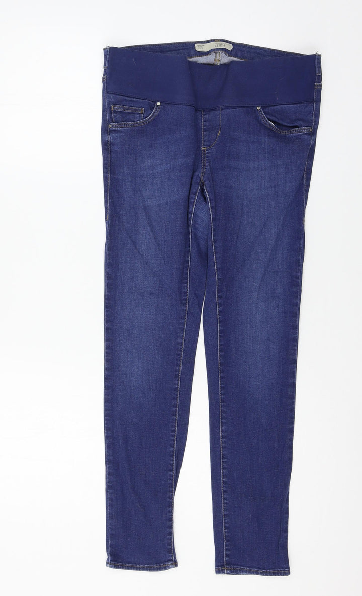 Topshop Womens Blue Denim Skinny Jeans Size 10 L26 in
