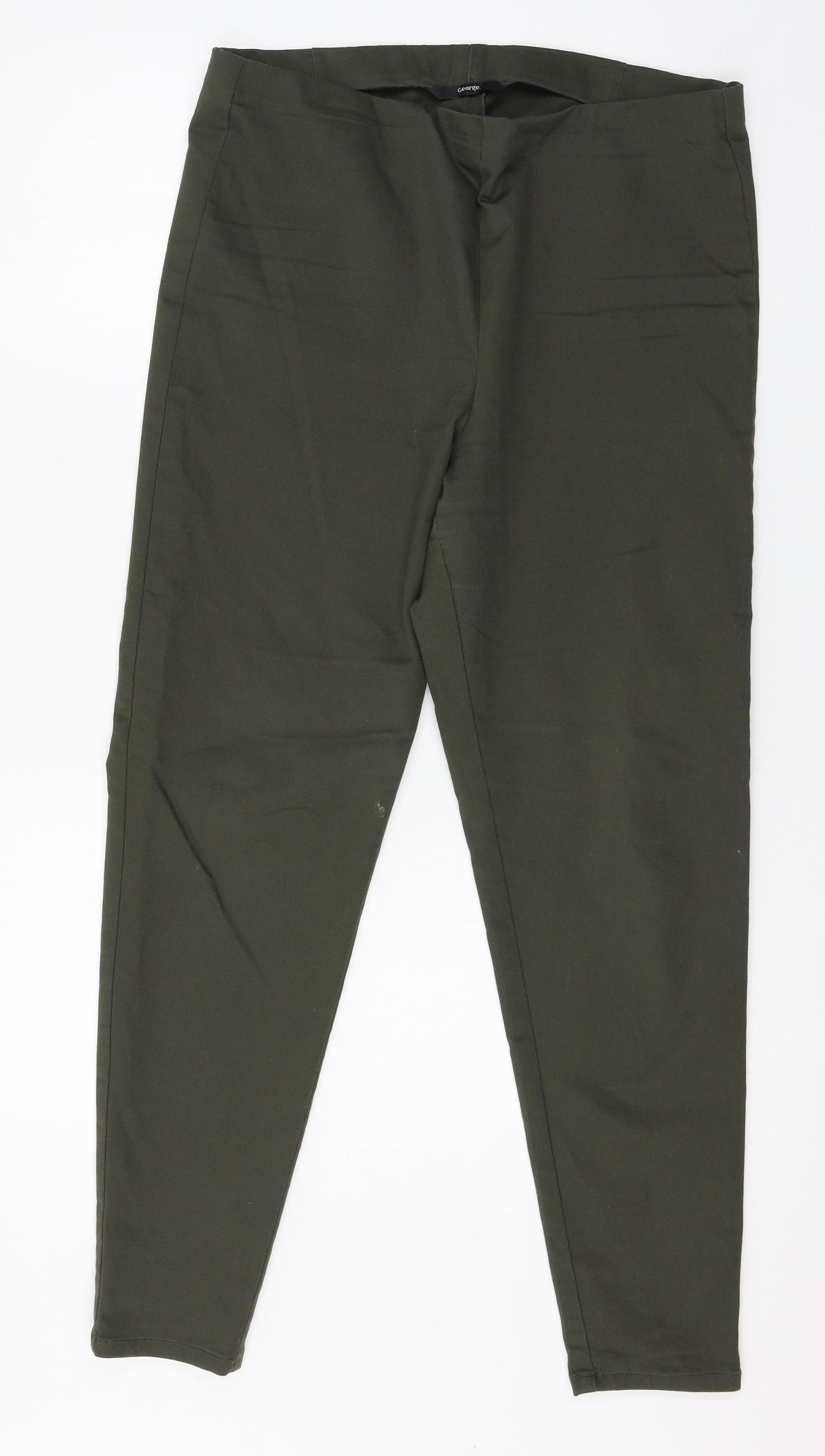 George Womens Green  Denim Jegging Jeans Size 16 L28 in