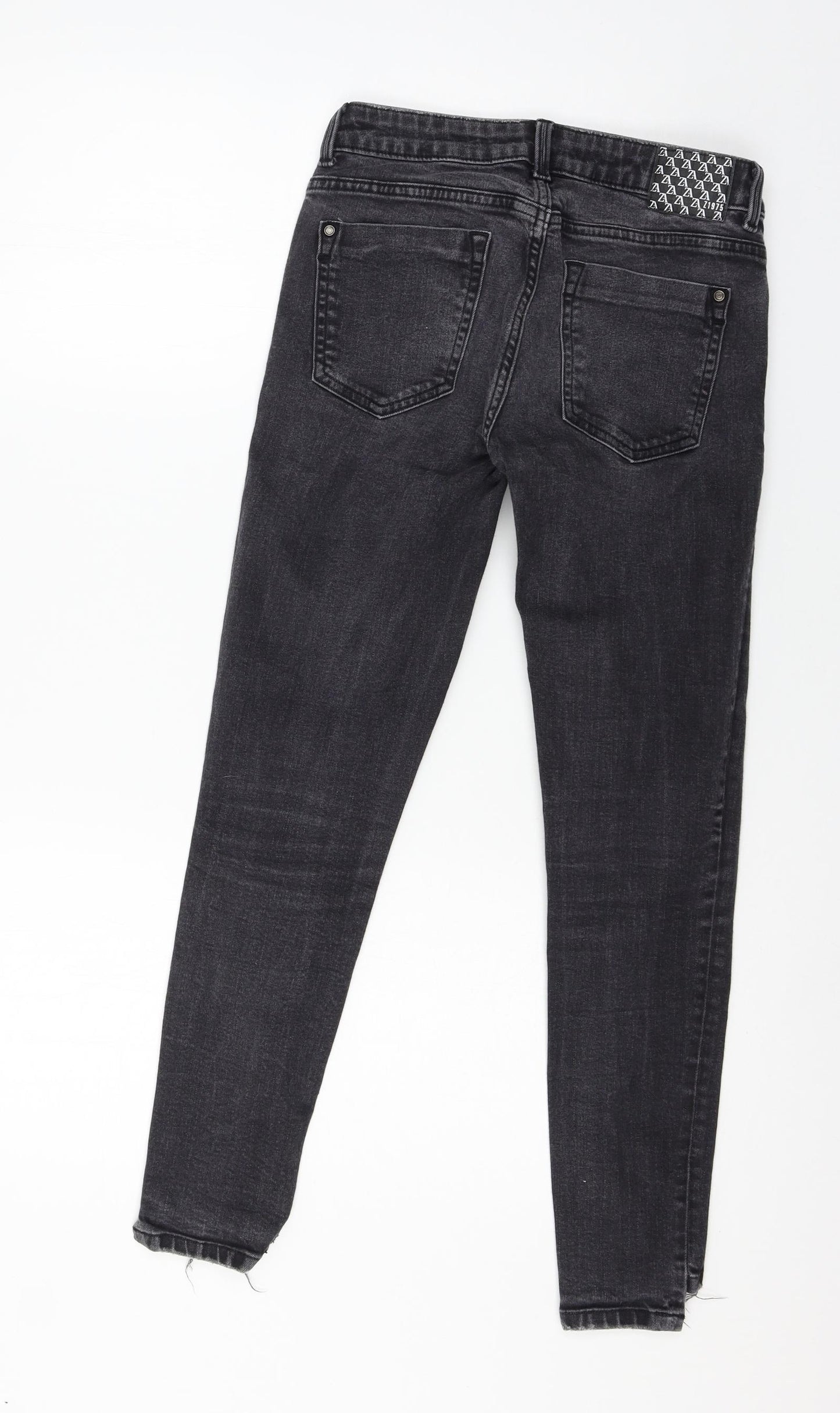 Zara Womens Grey  Denim Skinny Jeans Size 8 L26 in