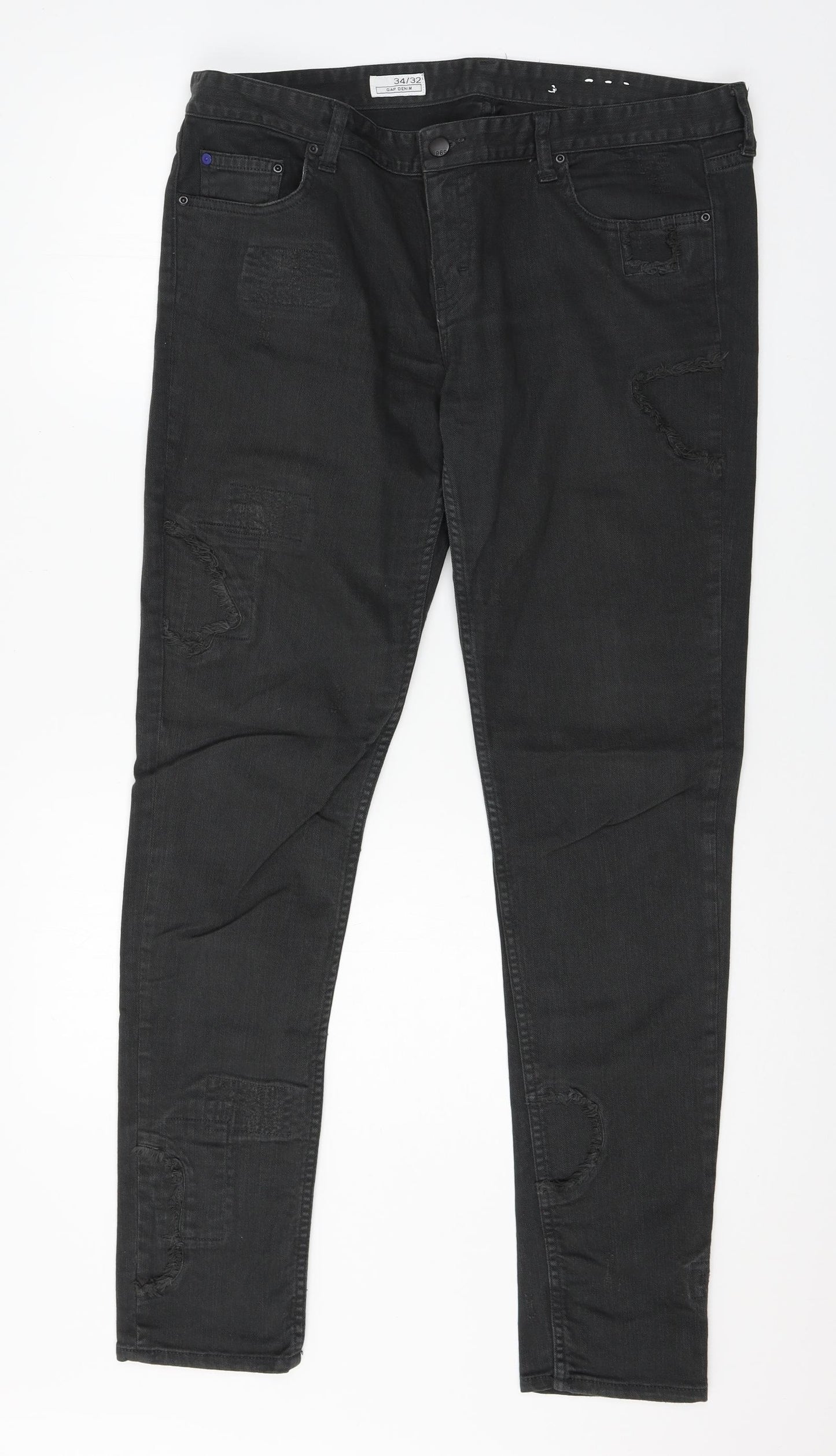 Gap Mens Grey  Denim Skinny Jeans Size 34 in L32 in