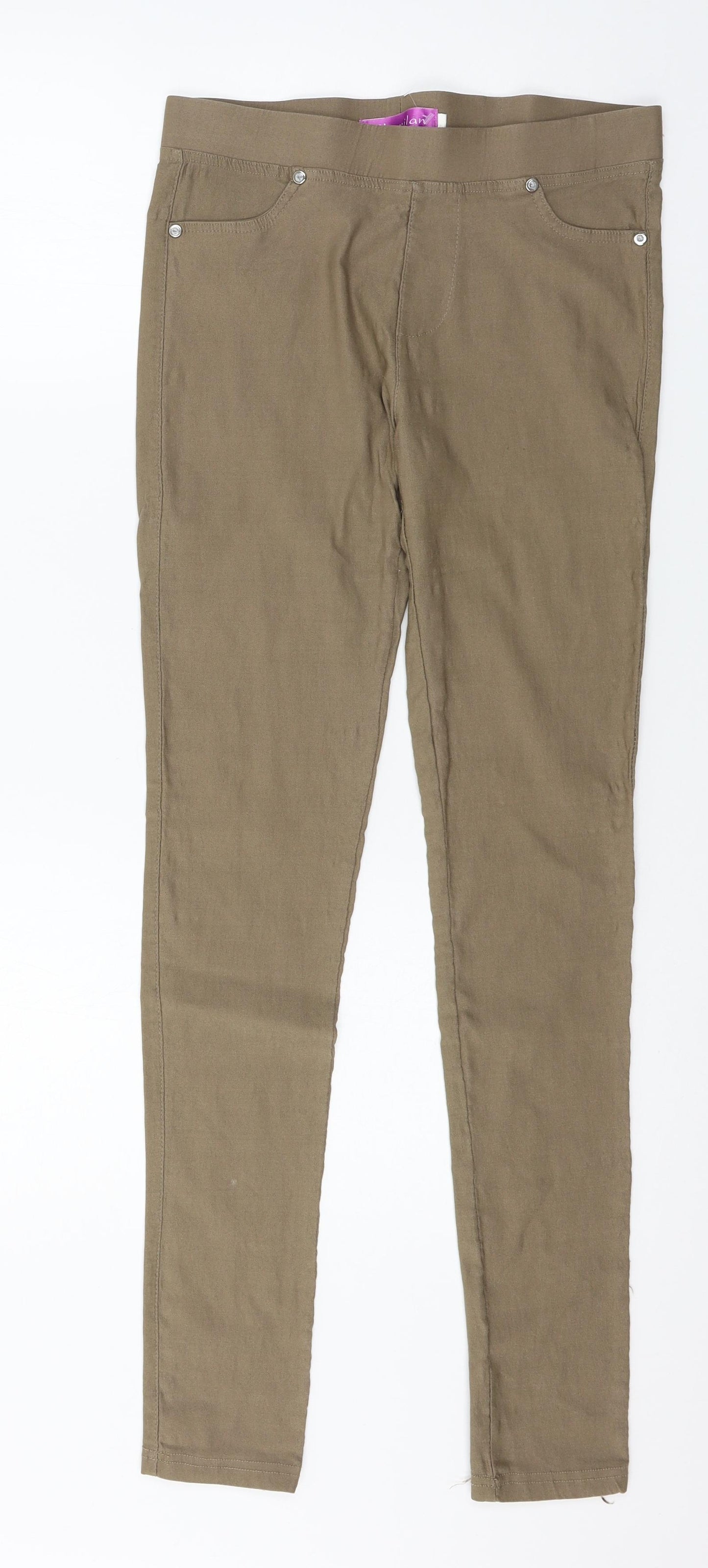 Sherilan Womens Brown  Denim Skinny Jeans Size 30 in L29 in