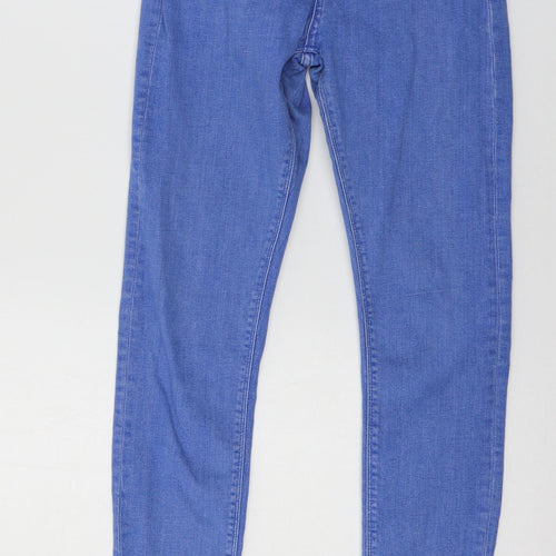 Topshop Womens Blue  Denim Skinny Jeans Size 28 in L34 in