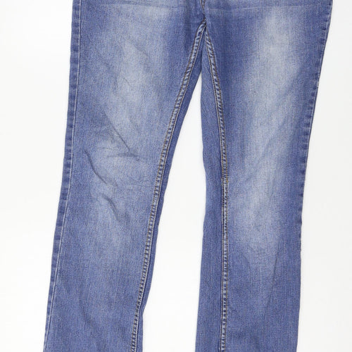 Hype Womens Blue  Denim Skinny Jeans Size 12 L33 in
