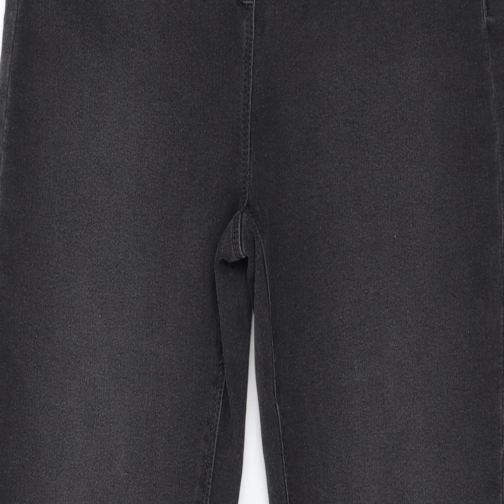 Simply Be Womens Grey  Denim Straight Jeans Size 12 L29 in