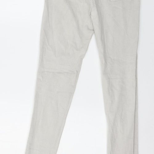 Zara Womens Grey  Denim Skinny Jeans Size 10 L31 in