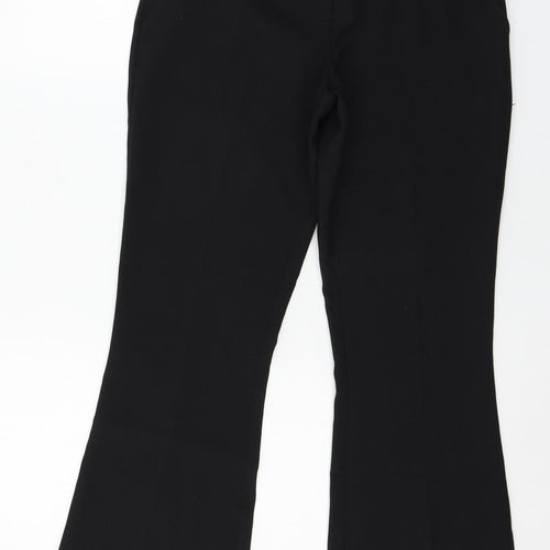 Peacocks Womens Black   Trousers  Size 8 L28 in