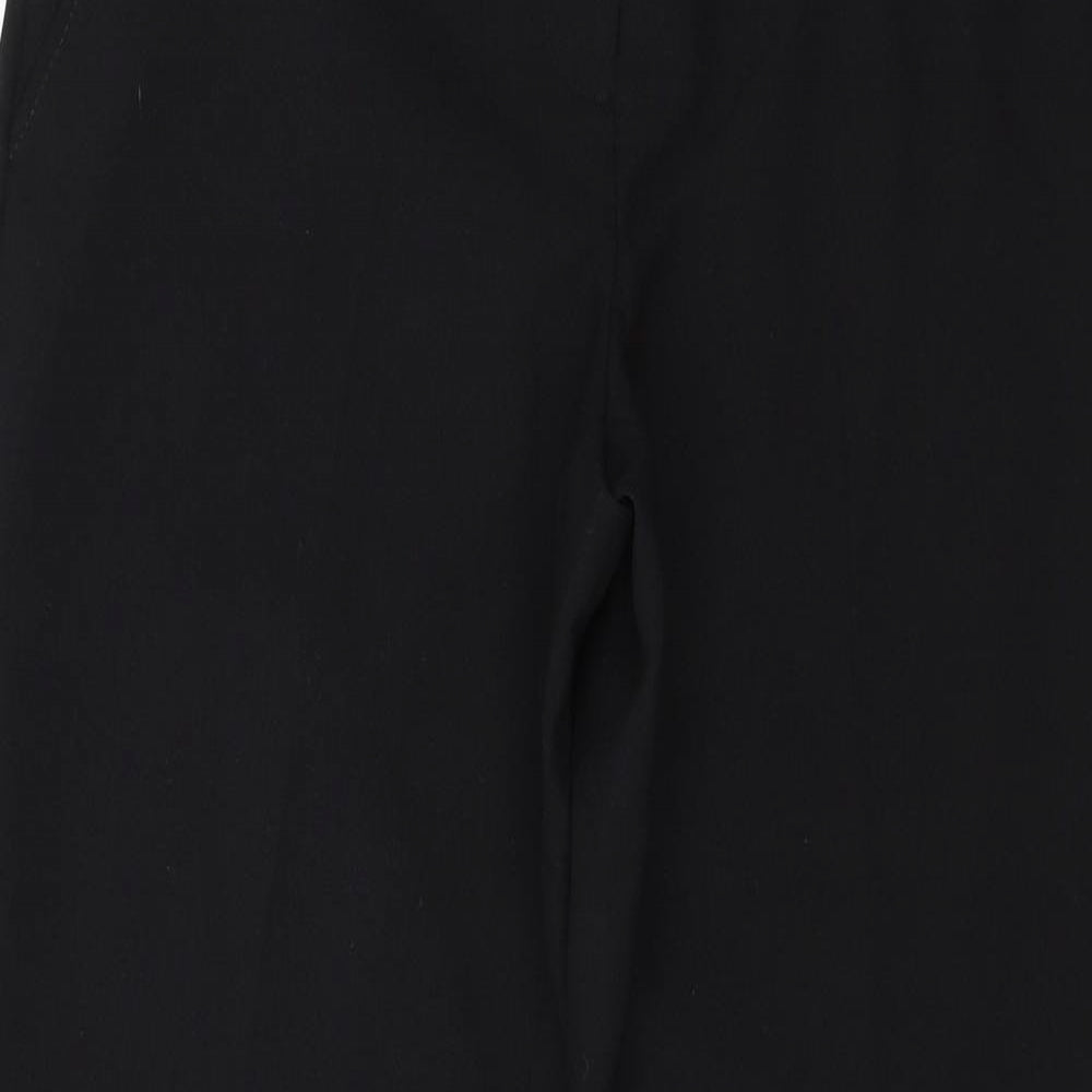 Peacocks Womens Black   Trousers  Size 8 L28 in