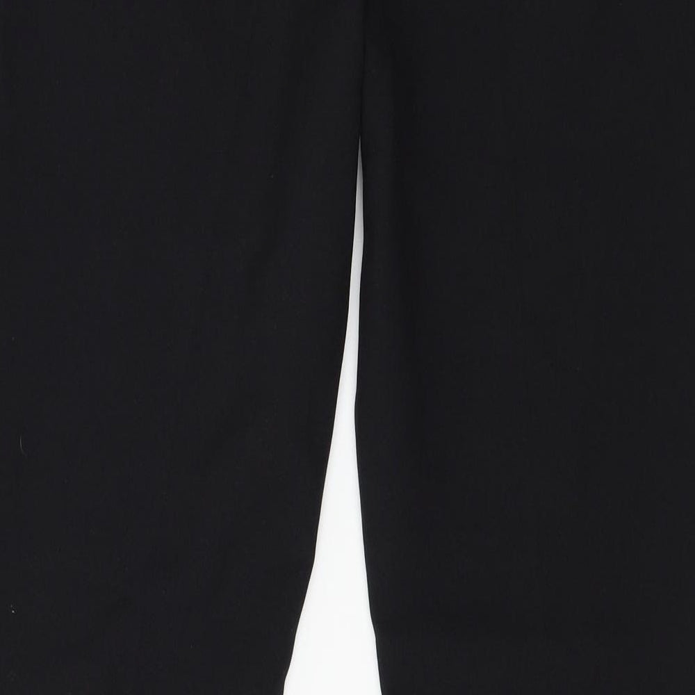 Peacocks Womens Black   Trousers  Size 8 L28 in