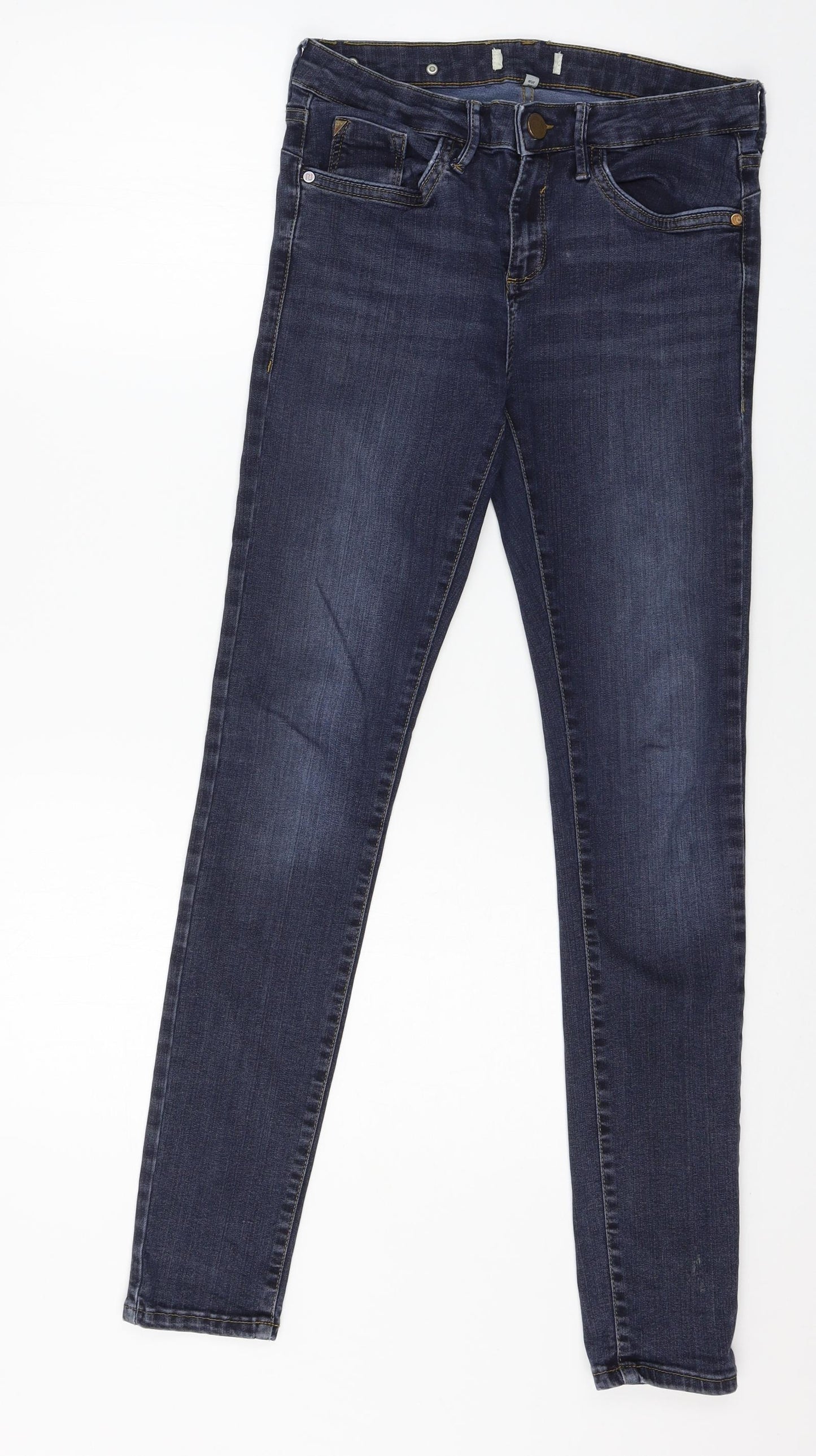 River Island Womens Blue  Denim Skinny Jeans Size 10 L29 in