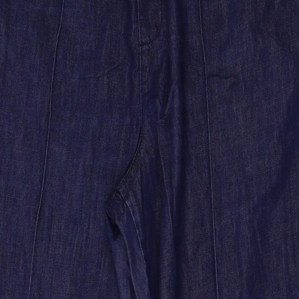 Marks and Spencer Womens Blue  Denim Straight Jeans Size 18 L27 in