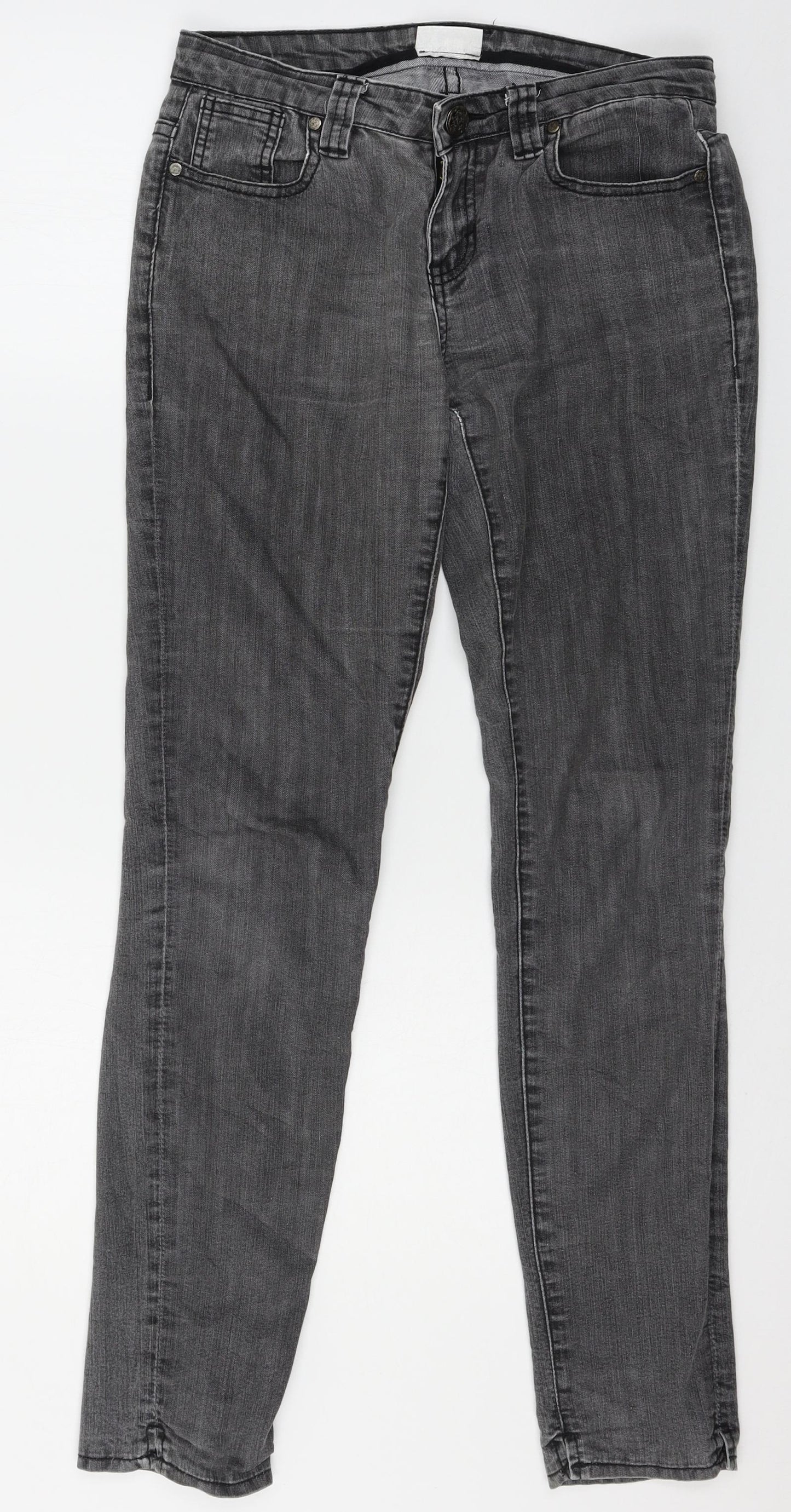 OKAY Womens Grey  Denim Skinny Jeans Size 8 L29 in