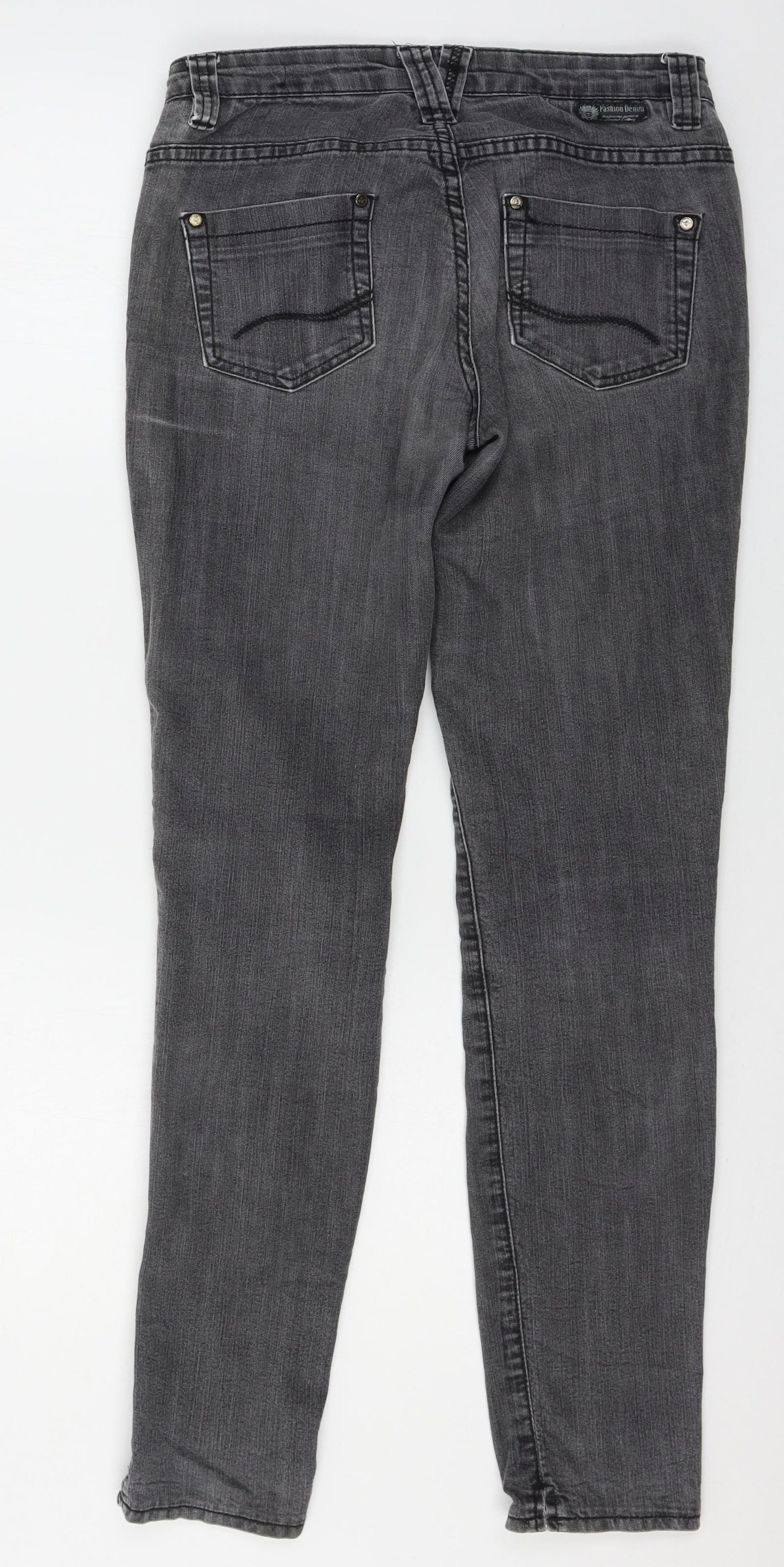 OKAY Womens Grey  Denim Skinny Jeans Size 8 L29 in