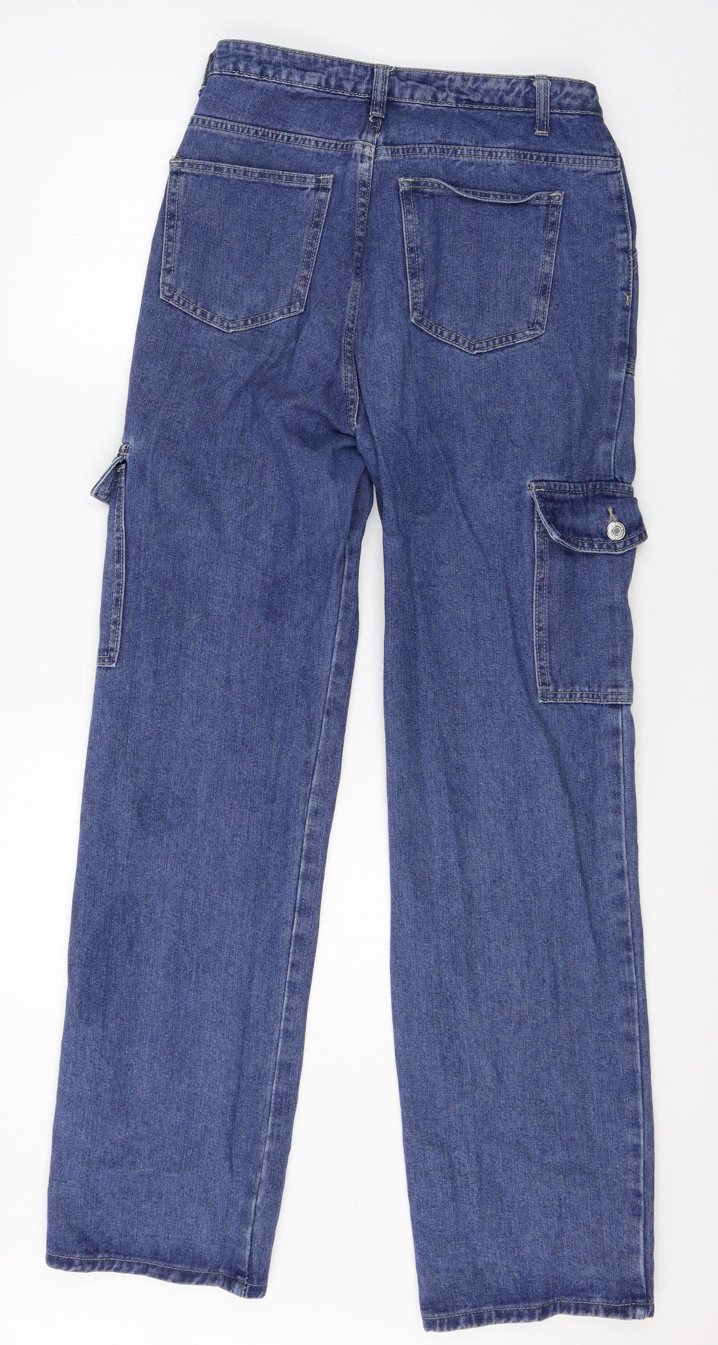 SheIn Womens Blue  Denim Straight Jeans Size M L32 in