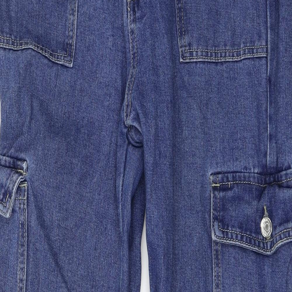 SheIn Womens Blue  Denim Straight Jeans Size M L32 in