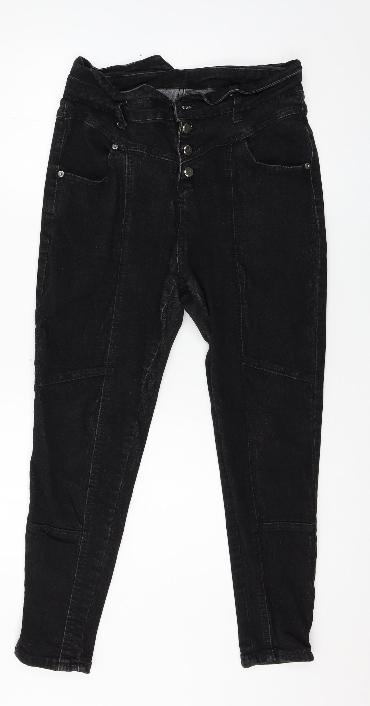 SheIn Womens Black  Denim Skinny Jeans Size XL L25 in