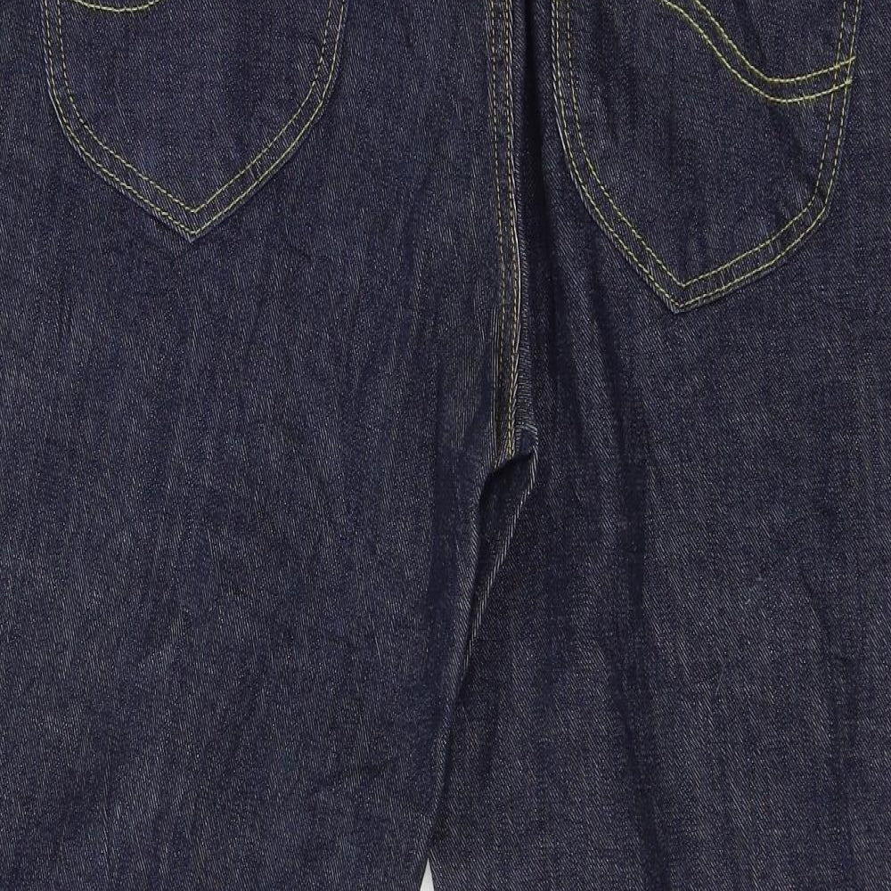 Lee Womens Blue  Denim Cropped Jeans Size 34 in L21 in