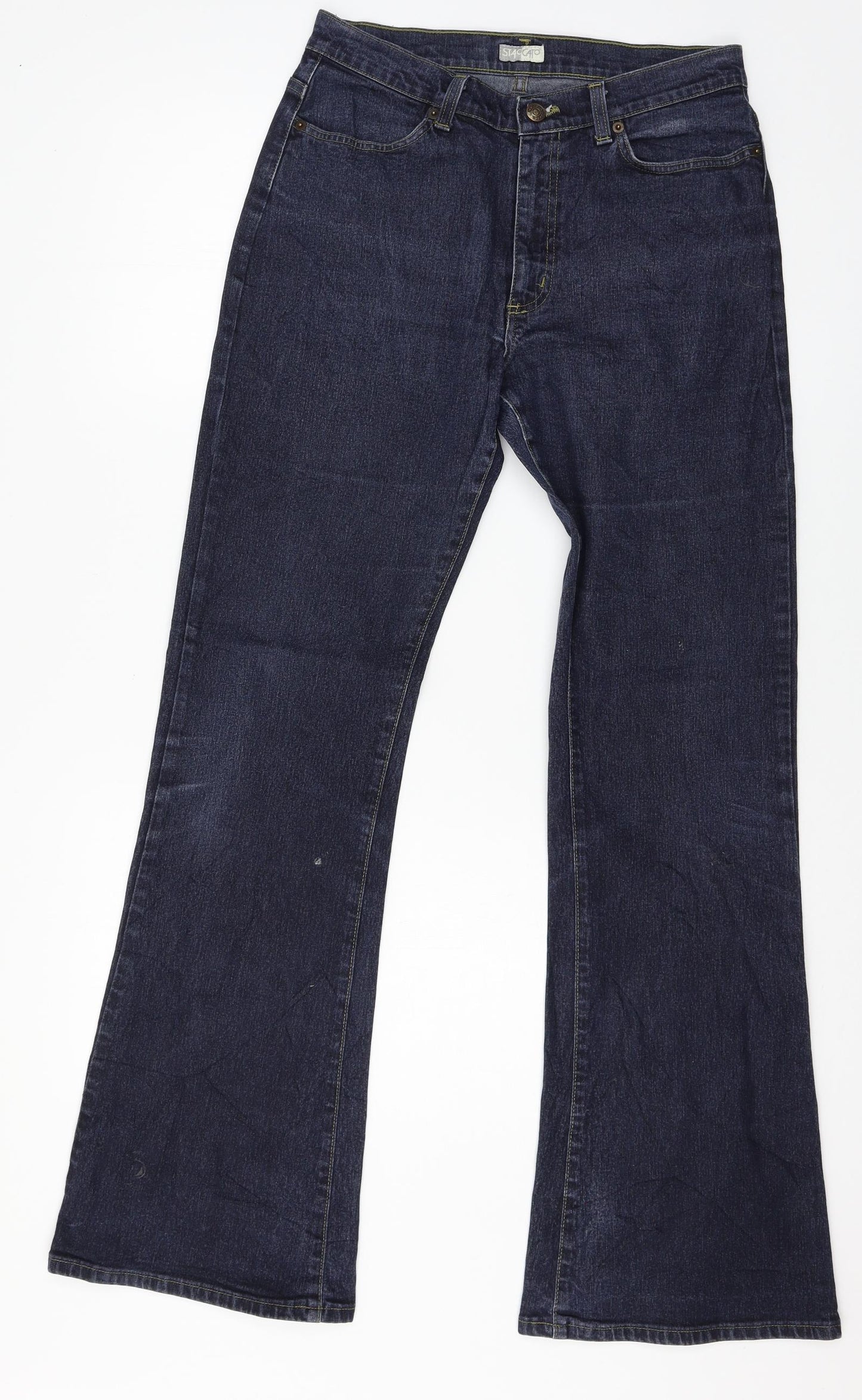 STACCATO Womens Blue  Denim Straight Jeans Size 14 L31 in