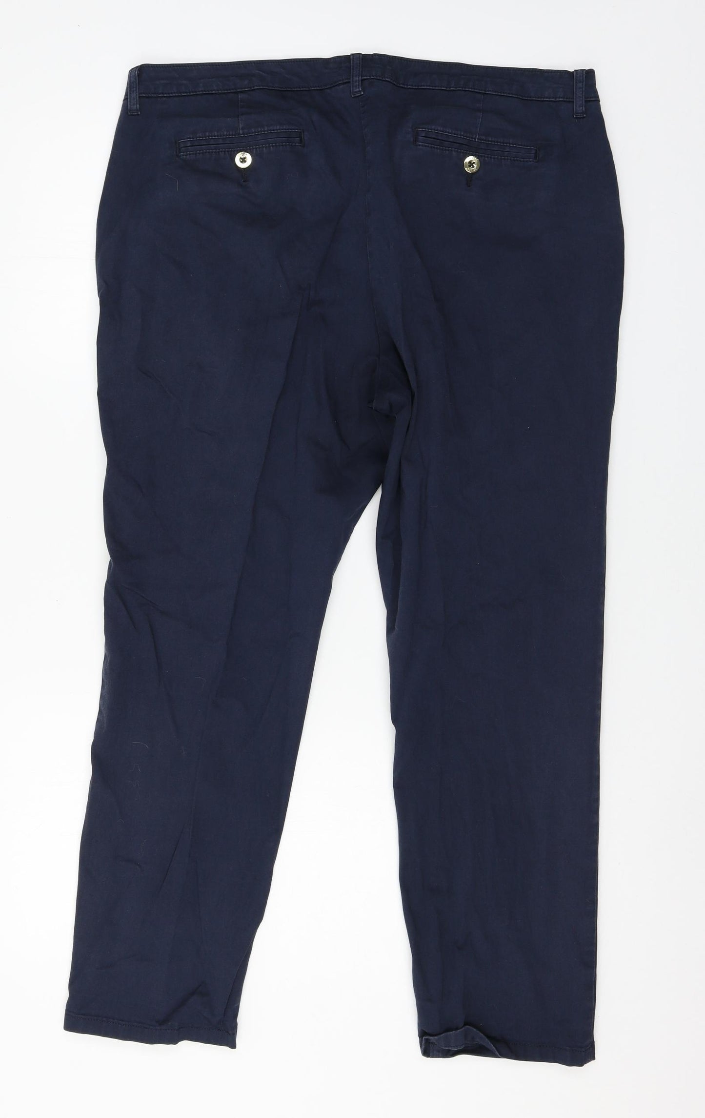 Per Una Womens Blue   Trousers  Size 18 L26 in
