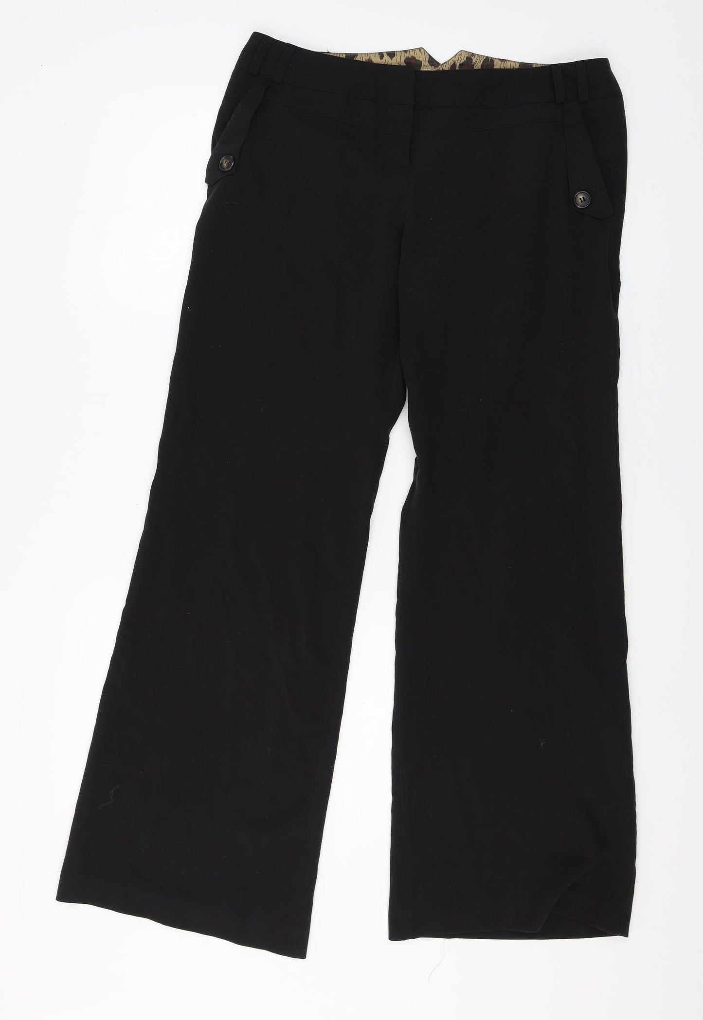 River Island Womens Black   Trousers  Size 12 L32 in