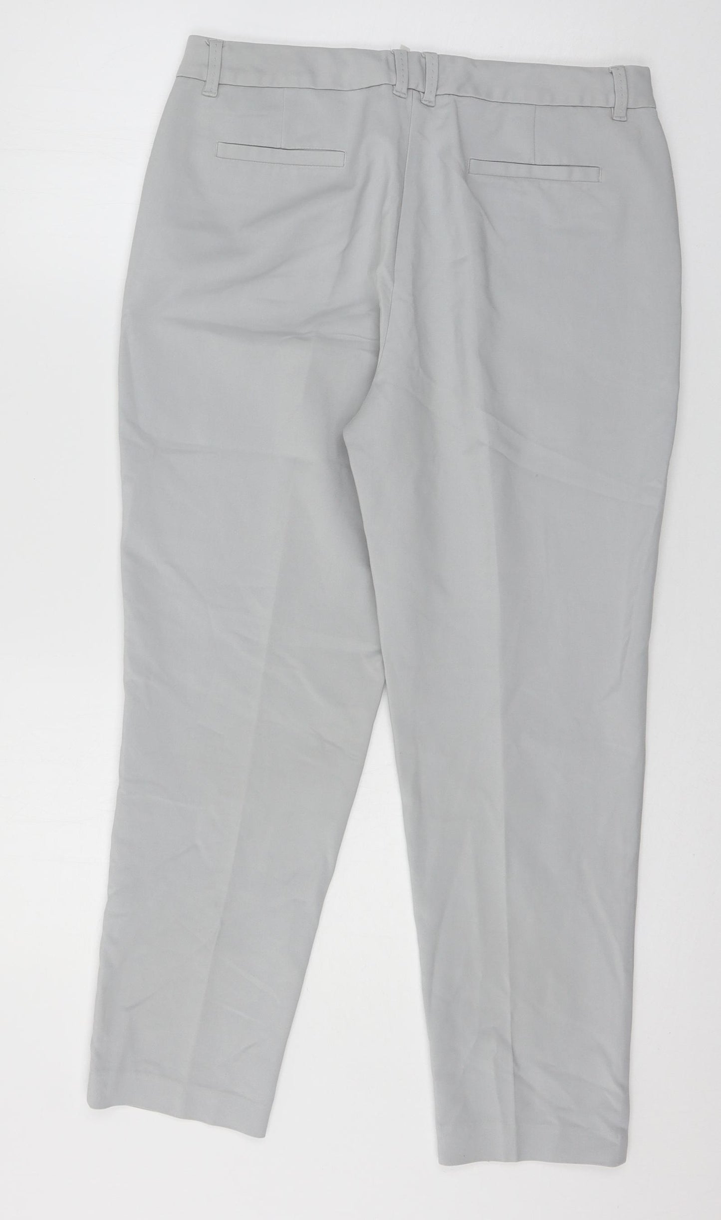 Per Una Womens Grey   Trousers  Size 12 L25 in