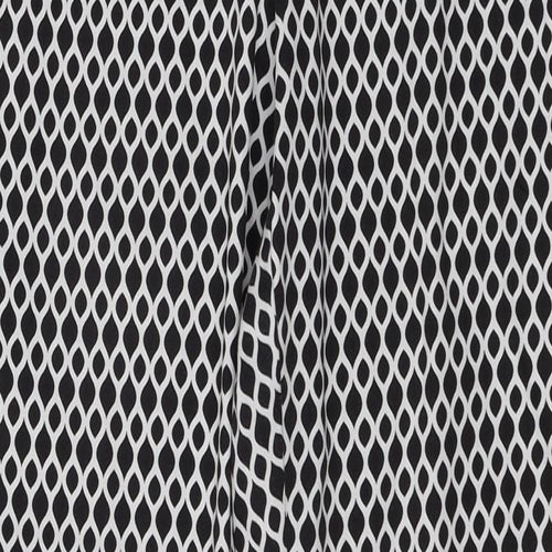 H&M Womens Black Geometric  Trousers  Size 10 L27 in