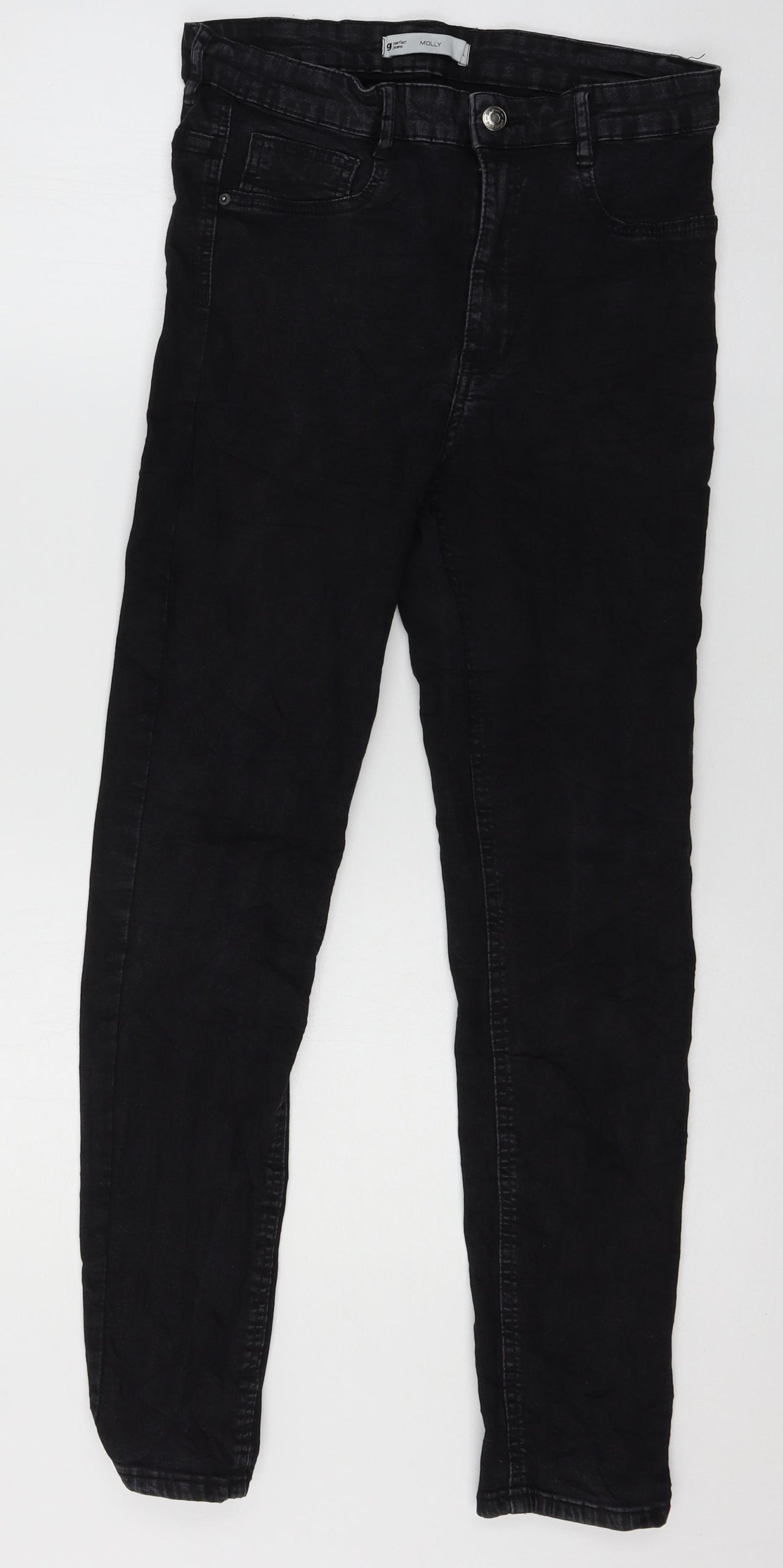 Gina Tricot Womens Black  Denim Skinny Jeans Size L L27 in