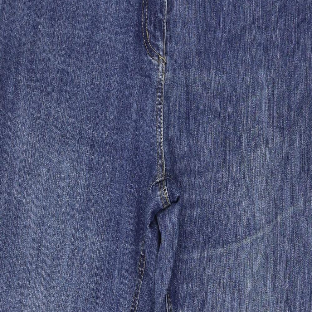 Klara Womens Blue  Denim Mom Jeans Size 14 L29 in