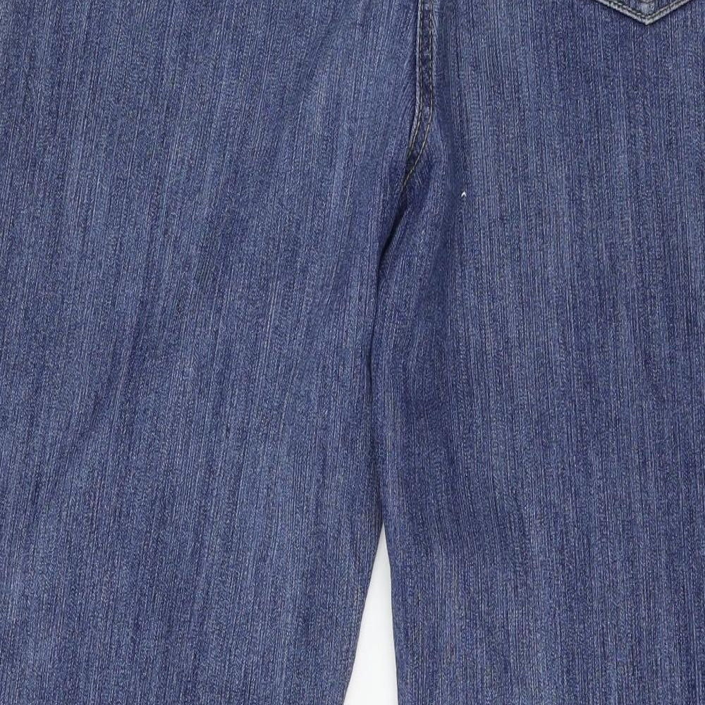 Klara Womens Blue  Denim Mom Jeans Size 14 L29 in