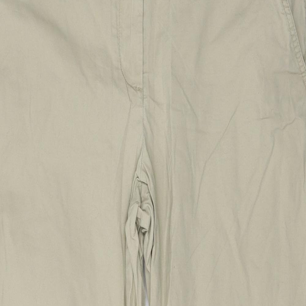 Nutmeg Womens Beige   Trousers  Size 14 L26 in