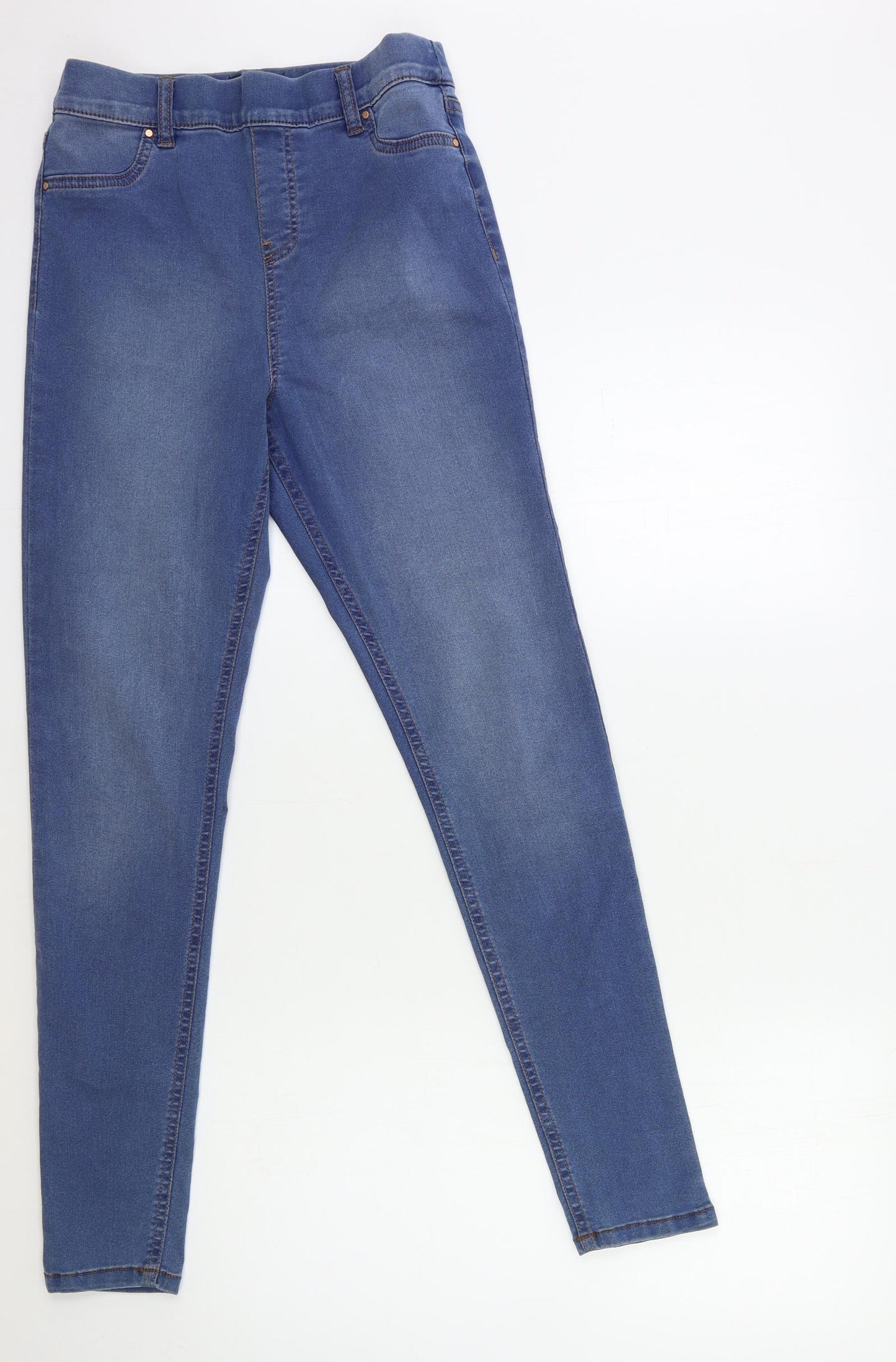 F&F Womens Blue  Denim Jegging Jeans Size 10 L29 in