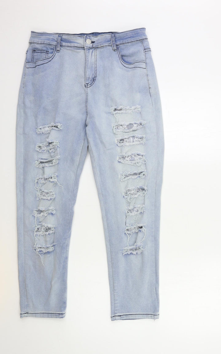 Preworn Womens Black Denim Skinny Jeans Size L L26 in