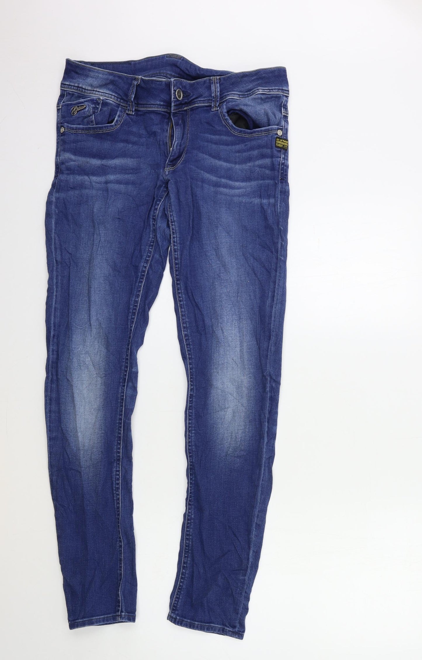 G-Star Mens Blue  Denim Skinny Jeans Size 32 in L32 in