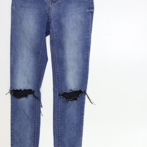 New Look Womens Blue  Denim Skinny Jeans Size 10 L30 in