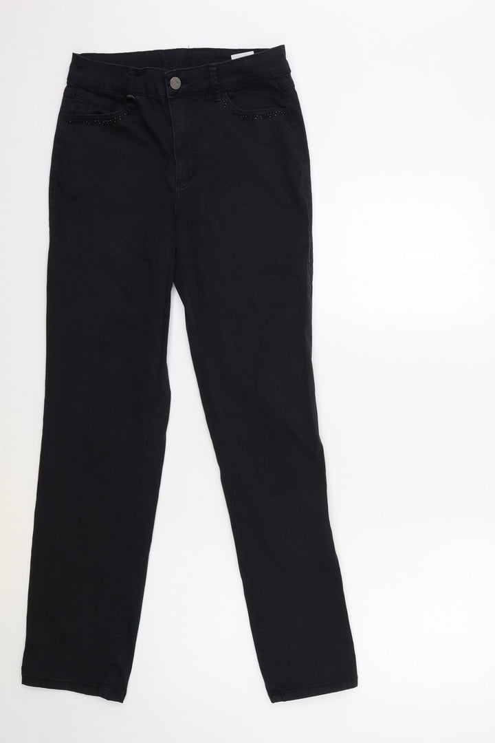 Savannah Womens Black Denim Straight Jeans Size 36 in L30 in